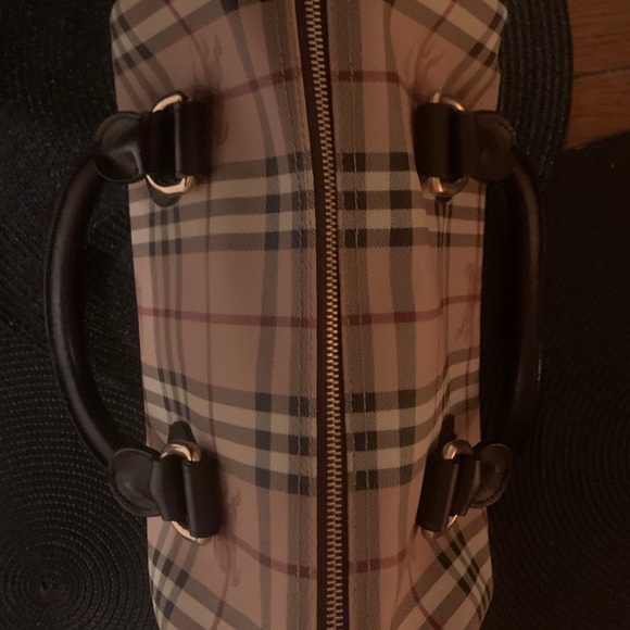 Authentic Burberry Handbag Purse Bowler Bag - Picture 3 of 7